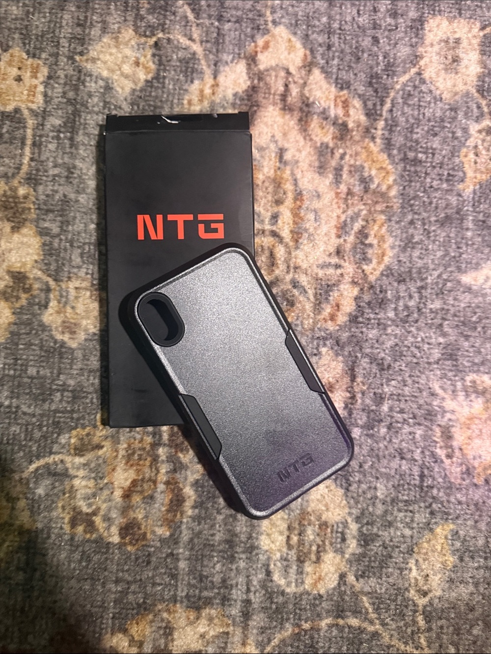 iPhone XR Case- Rugged Dual-Layer Phone Case in Black